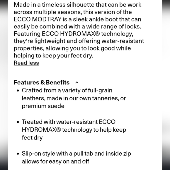 ECCO | Modtray Women's Leather Ankle Boot Size 6.5 NWT - Picture 8 of 12